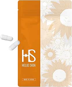 Helioskin Ultraviolet Sunburn For Those Who Dislike Drinking Beauty Supplement, Made in Japan, 60 Tablets, Approximately 1 Month's Work, Fern Plant Extract, 8.5 mg, Formulated with Nutritional