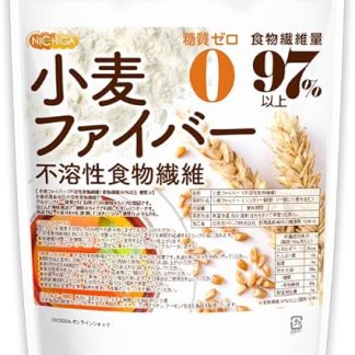 NICHIGA Wheat Fiber, 17.6 oz (500 g), Insoluble Dietary Fiber, 97% or More of Dietary Fiber, Gluten-Free, Zero Sugar and Fat-free Powder Type [01]