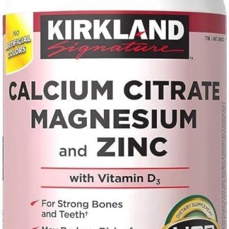Kirkland Value Calcium, Citric Acid, Magnesium, Zinc with Vitamin D3 (500 Tablets)