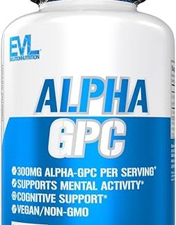 EVLution Nutrition Alpha GPC, Veggie Capsules, 60 Capsules (300 mg per capsule)