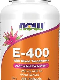 [International Direct Product] Now Foods - E400 is mixed with tocopherol - 1 soft gel
