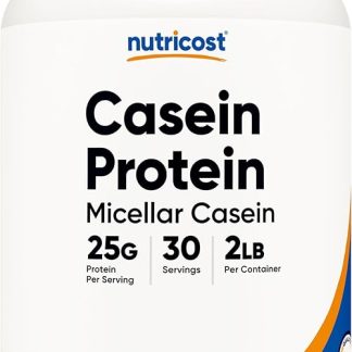 Nutricost Casein Protein, 2LB (Unscented), 30 Servings, Non-GMO, Gluten Free