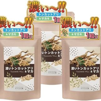 Kobe Lohas Food's Concentrated Tongkat Ali & Maca, Made in Japan, Suppliel Kobo (60 tablets × 3 bags)