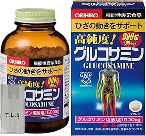 Orihiro High Purity Glucosamine Chondroitin, Value for 900 Tablets (90 Day Supply), Large Capacity, Bonus Included