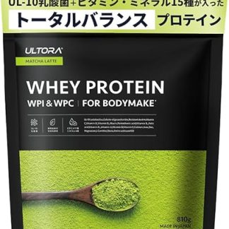 ULTORA Ultra Whey Protein, WPI & WPC, 28.9 oz (810 g), No Artificial Sweeteners, Made in Japan, 11 Vitamins, 4 Types of Minerals, L-Carnitine, Symbiotics, Matcha Latte Flavor