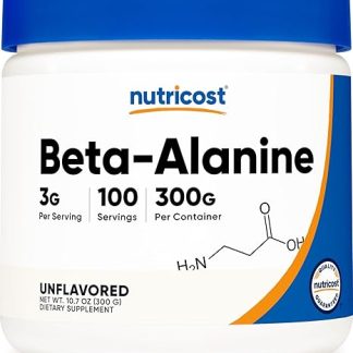 Nutricost Beta Alanin Powder (Unflavored) 300g, Non-GMO, Gluten Free