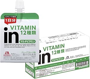 inゼリー Multi-Vitamin Grapefruit Flavor (6.3 oz (180 g) x 6 Pieces) Nutritional Supplement Jelly 10 Second Charge 12 Types of Daily Vitamins Nutritional Functional Food (Biotin) Morinaga Seika