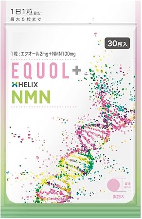 Ecuol NMN Both Once, Fermented Soy Isoflavone, 30 Capsules, Direct Intake of Ecuol, Made in Japan, Aging Care for Women Born from Double Knowledge of Medical and Nutrition