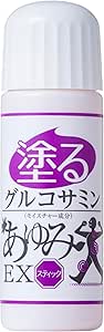 Apply Glucosamine Ayumi EX Stick, 1 Piece, Warm Massage Cream, Warm and Comfortable, Knees, Waist, Shoulders, Relaxing Hyaluronic Acid, Chondroitin, MSM Formulated Gel