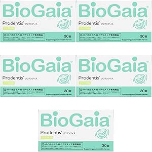 BioGaia Lactobacillus Reuteri Tablets ProDentis Mum Apple, 5 Boxes, Probiotics Lactic Acid Bacteria Supplement, Bacteria Activation