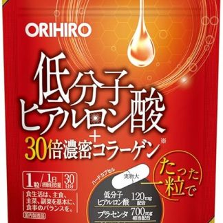 Orihiro Low Molecular Hyaluronic Acid + 30x Thick Collagen, 30 Tablets