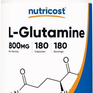 Nutricost L-Glutamine 800mg, 180 Capsules