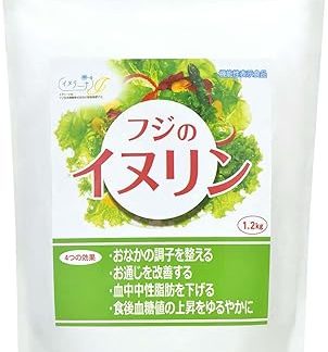 Fuji Inulin, 2.6 lbs (1.2 kg), Improves Growth, Intestine, Blood Sugar Levels, Inhibits Rise, In Blood, Neutral Fat, Large Capacity, Powder