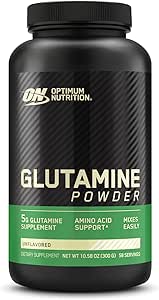 ON Glutamine Powder, 10.6 oz (300 g) (Unflavored), L-Glutamine, Optimum Neutralization