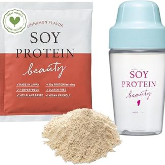 Soy Pro Beauty Cinnamon Flavor, Trial, 0.7 oz (20 g) (1 Serving) + Soy Pro Shaker Set, Hollywood Cosmetics, Soy Protein, Trial, Soy Protein, Vegetable Protein, Formulated with Japanese Chinese Plant Ingredients