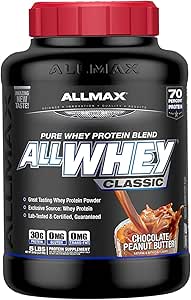 All Whey Classic 100% Whey Protein, Chocolate Peanut Butter, 5.9 lbs (2.27 kg) (ALLWHEY Classic 5LB)