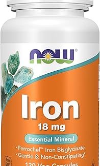 Nafoods Iron Ferrochel(r) 120 Vcaps 18 mg