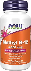 Now Foods, Methyl B-12, 5,000 mcg, 90 Vegetable Capsules