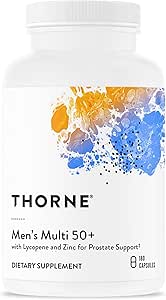 Thorne Men's Multi Vitamin for Men, 50+ Health Support from the 50's, 180 Capsules, Set of 1, Total 180 Tablets / 30 Day Supply