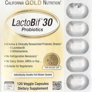 California Gold Nutrition, LactoBif 30 Probiotics, 30 Billion CFU, 120 Veggie Capsules