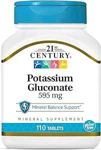 21st Century, Potassium Gluconate, 595 mg, 110 Tablets