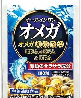 (Approx. 6 month supply/180 capsules) 4 types of omega-3 (DHA+EPA+DPA+α-linoleic acid) All-in-One Omega