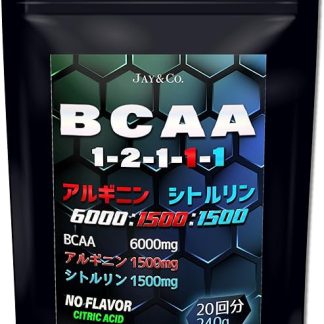 JAY&CO. No Additives Artificial Sweetener, BCAA + Arginine & Citrulline, Made in Japan (Unflavored, 8.5 oz (240 g)