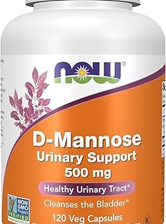 International Direct Shipping Now Foods D-Mannose, 120 capsules 500 mg