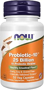 Now Foods Elbow Probiotic-10 25 Billion 50 Vcaps