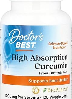 Doctor's Best - Highly Absorbent Curcumin Root from Turmeric 500 mg. 120 Capsules