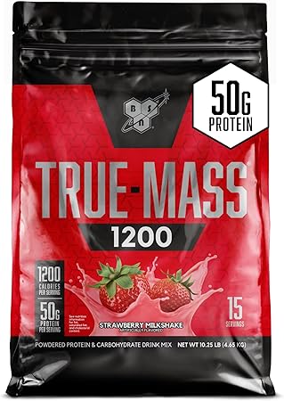 True Mass 1200 (1,200 Strawberry, 10.9 lbs (4.7 kg)