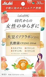 Asahi CP2305 LaLafem Citrus Mix Scent, 30-Day Supply, 60 Tablets, Soy Isoflavone, Lactobacillus