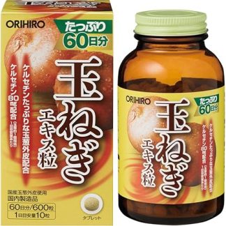 Orihiro Onion Extract, Value Type, Approx. 60 Day Supply, 600 Capsules