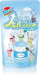 Nobinobi Base Growth Squadron Novilunger, Children, Growth, Height, Supplement, Sports, Calcium, Vitamins, Iron, Zinc, Nutritional Functional Food, Made in Japan (1 Piece, Yogurt Flavor)