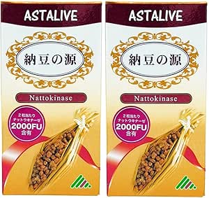 [Set of 2] ASTALIVE Natto Source Nutokinase 60 Capsules (Odorless Type) (2)