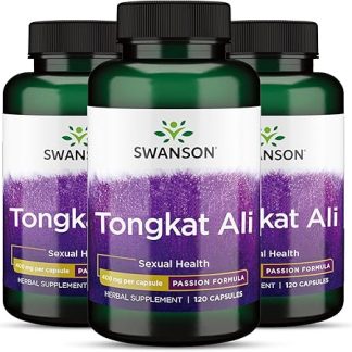 Swanson Tongkat Ali 400mg 120 Capsules - Set of 3