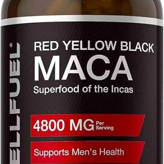 [Rare Triple Maca] Black, Red and Yellow Maca New Formula Maca Maca Extract [1 x 120 Capsules] Approx. 40 Day Supply with CoA Analysis Certificate, CELLFUEL N.Y. (1 x 120 Capsules)