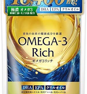 [Charm Development Research Institute] Omega-3 Rich - Contains 18,400mg of highly concentrated Omega-3, DHA, EPA, krill oil, flaxseed oil, perilla oil, and natto bacteria culture extract. Soft capsules, 60 capsules, 15-day supply. Supplement.