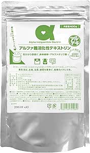 (Prevents Bangs) α Indigestible Dextrin, 100% Natural Dietary Fiber, 14.1 oz (400 g), High Purity Product, Safety Approved, Suitable for High Temperature Cooking, Approx. 2 Months