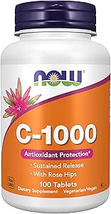 Now Foods C-1000+ Rose Hip (Time Release) 100 Tablets