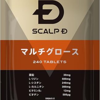 ANFA Scalp D Supplement, Gold, Multi Grow, 240 Tablets (Approx. 30 Day Supply)