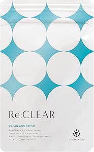 Re:CLEAR Etiquette Supplement, Oral Care, Lemon Mint Flavor, Tongue Moss, Champignon, Deo Attack, 30 Capsules per Bag