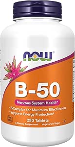 Now Foods B-50 Complex, 250 Tablets