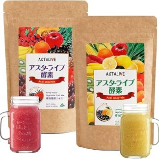Astalive Delicious Enzyme Smoothie Set of 2 (Fruit Mixed Berry Flavor & Lemon Flavor)