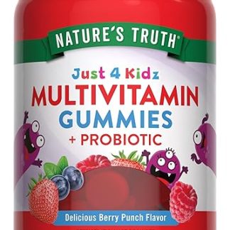 Nature's Truth, Just for Kids, Multi Vitamin + Probiotics, Natural Belly Punch, Vegetable Gummies 60 Count