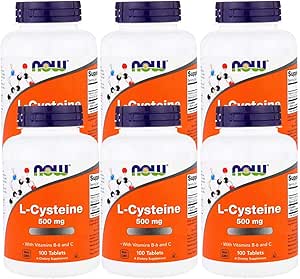 Now Foods [Set of 6] L Cysteine, 16.9 oz (500 mg)