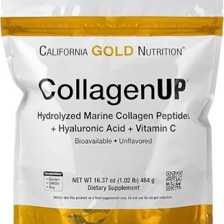 California Gold Nutrition, CollagenUP Collagen Up, Hydrolyzed Marine Collagen Peptide, Hyaluronic Acid and Vitamin C, Plain 1.02 lb