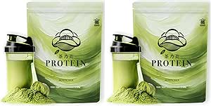 [Developed by a Tea Shop] Chanomi Protein 810g First Flush Matcha Whey Soy Protein - No Artificial Sweeteners - 11 Vitamins, 6 Minerals, Collagen, Hyaluronic Acid, Inulin - Meal Replacement Diet - Whey Soy Protein - Horiguchi-en (Shaker not included) (x 2)