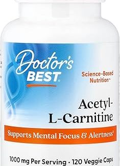 Doctor's Best, Acetyl-L-Carnitine, 120 Veggie Capsules (500 mg per capsule)
