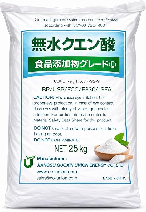 Anhydrous, Citric Acid, 55.1 lbs (25 kg), Food Additive Standard, Edible Powder, Carbonated Water, Large Capacity